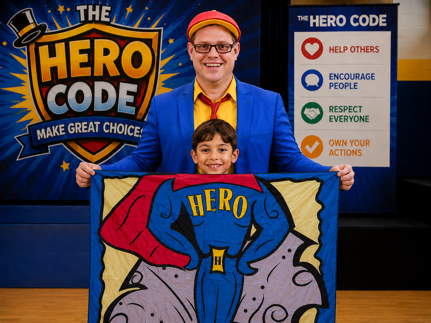 Super Hero Kid at The Hero Code Magic Show